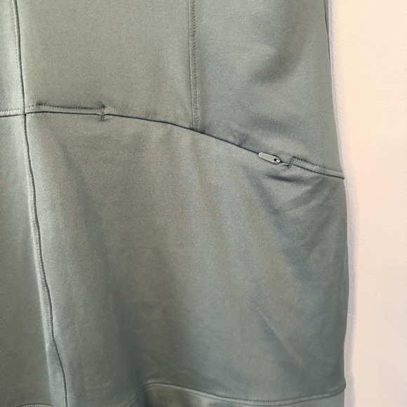 Lady Hagen‎ Dress Womens Medium Green Sleeveless Golf Activewear Zip Collar New - Picture 10 of 10